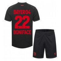 Bayer Leverkusen Victor Boniface #22 Replika babykläder Hemmaställ Barn 2023-24 Kortärmad (+ korta byxor)